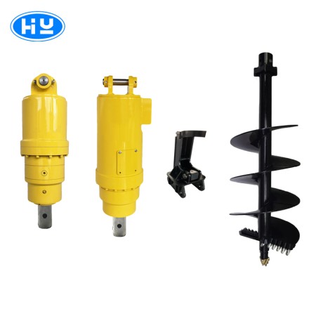 Excavator Auger Drilling Rig