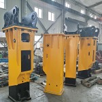 Box-silenced Excavator Attachments Hydraulic Rock Hammer for Construction & Mining Industries with Powerful Engine